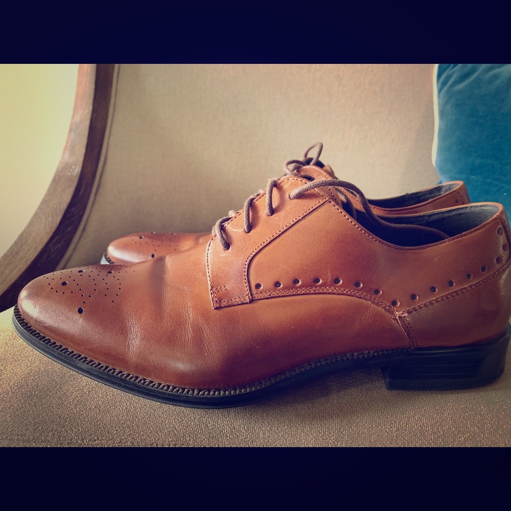 Men’s Stacy Adams Dress Shoes with Fancy Toe
